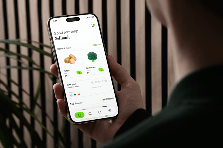 Cover image for UX/UI Design for 'GroceryGo' E-commerce App