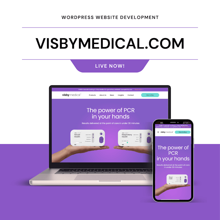 Cover image for Visby Medical Website 