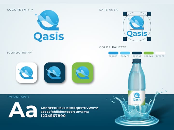 Cover image for Brand Identity Design for Qasis Mineral Water