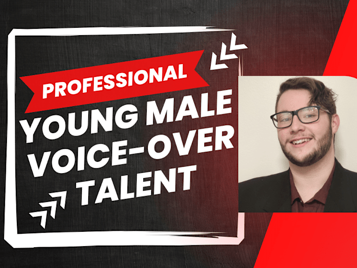 Cover image for I will record a high quality, young professional male voice over