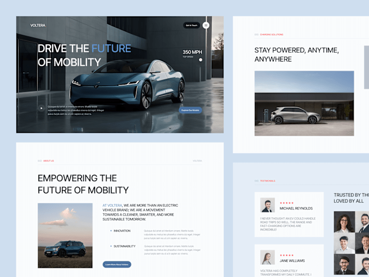 Cover image for Voltera Electric Vehicles Website Design