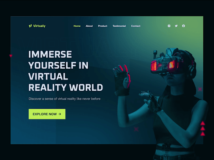 Cover image for Virtual Reality Website