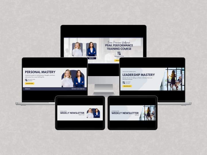 Cover image for Strategic Webinar & Email Graphics for a Life Coach