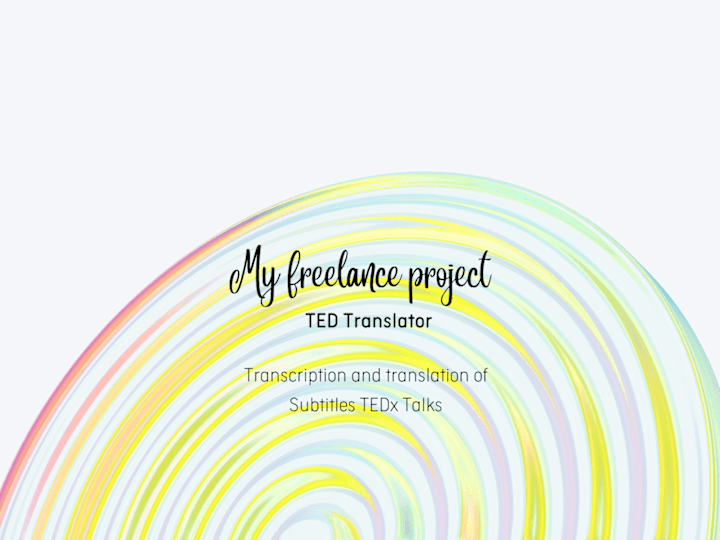 Cover image for TEDx Talks Translations - Subtitles