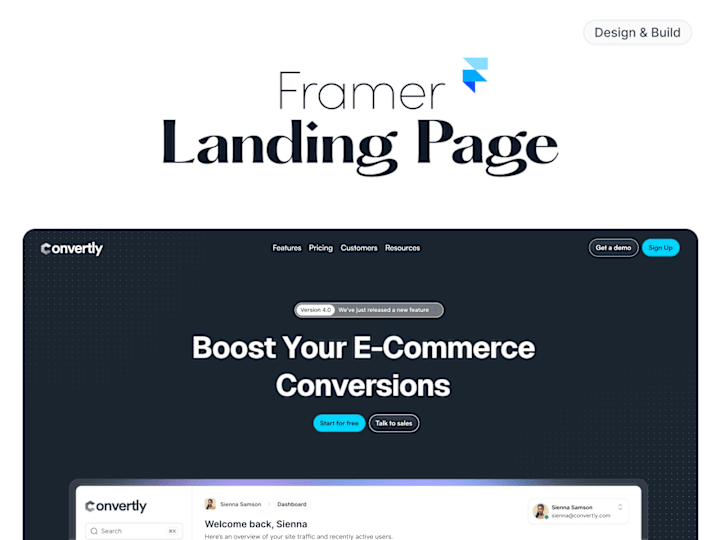 Cover image for Framer Landing Page