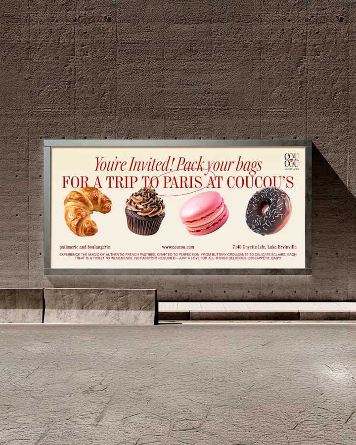 Cover image for Coucou- Patisserie Branding and Packaging Design