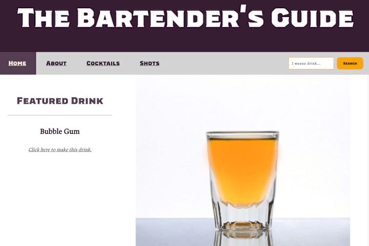 Cover image for Bartender's Guide