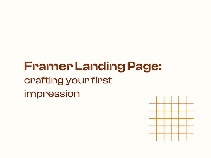 Cover image for 📐 Figma to Framer Landing Page