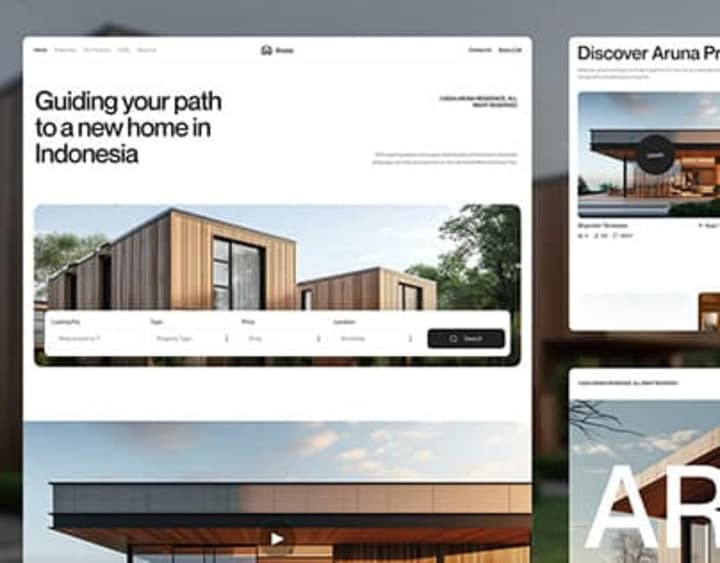 Cover image for Aruna - Real Estate Landing Page