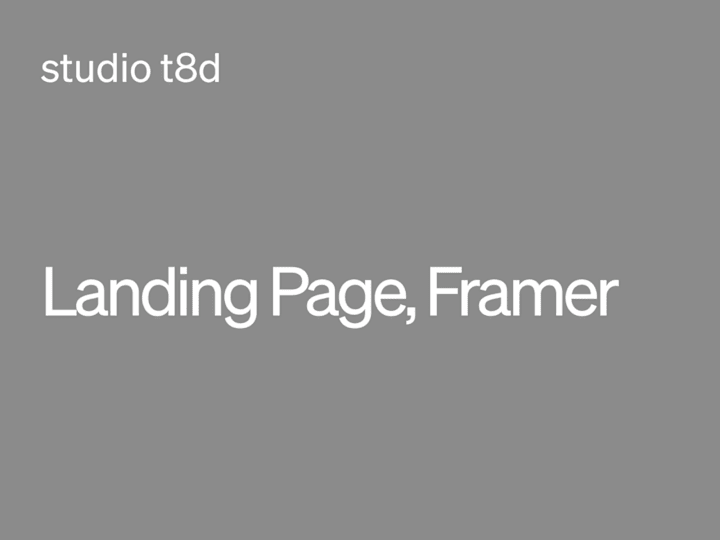 Cover image for Fully responsive website built in Framer