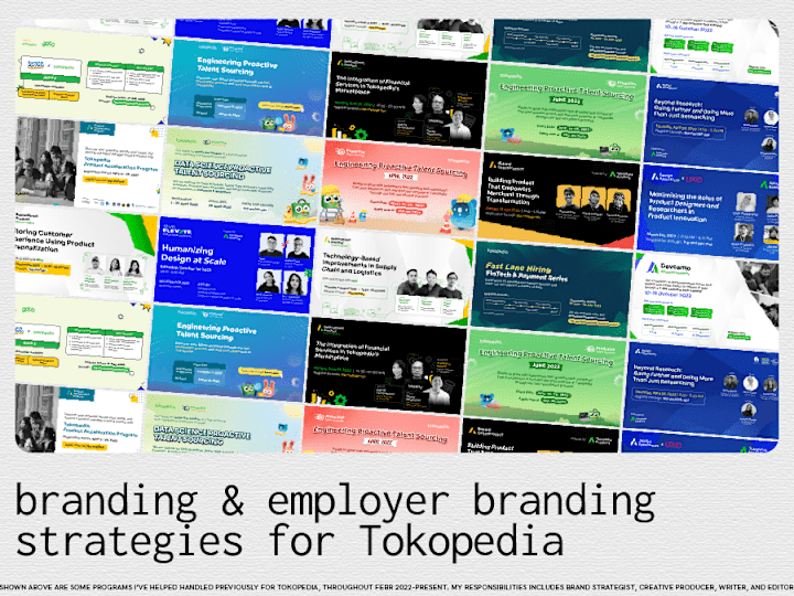 Cover image for Brand Strategist for Tokopedia's Employer Brand Team 