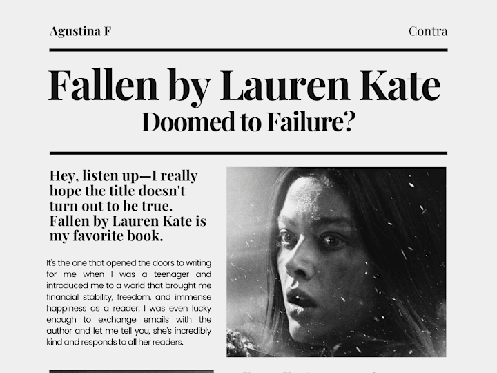 Cover image for Is Fallen by Lauren Kate Doomed to Failure? -  Article