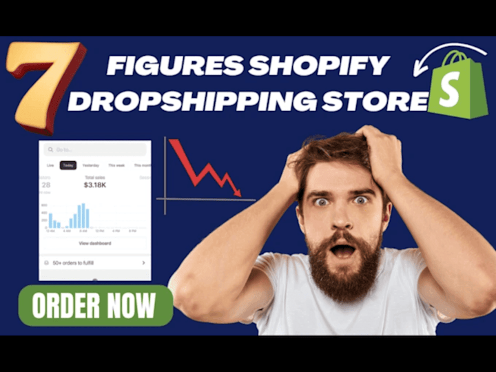 Cover image for I will build converting 7 figure shopify dropship website design