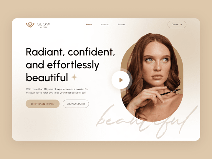 Cover image for Beauty Landing Page E-commerce