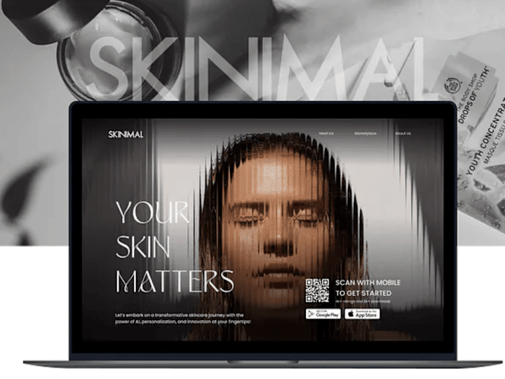 Cover image for How I Designed an Aesthetic Landing Page for an AI-Driven Skinca