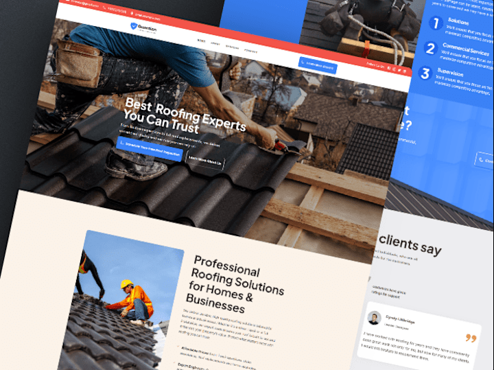 Cover image for Guardian Roofing Website Design & Development