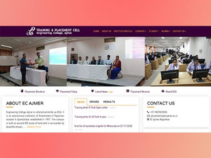 Cover image for Training & Placement Cell | ECA