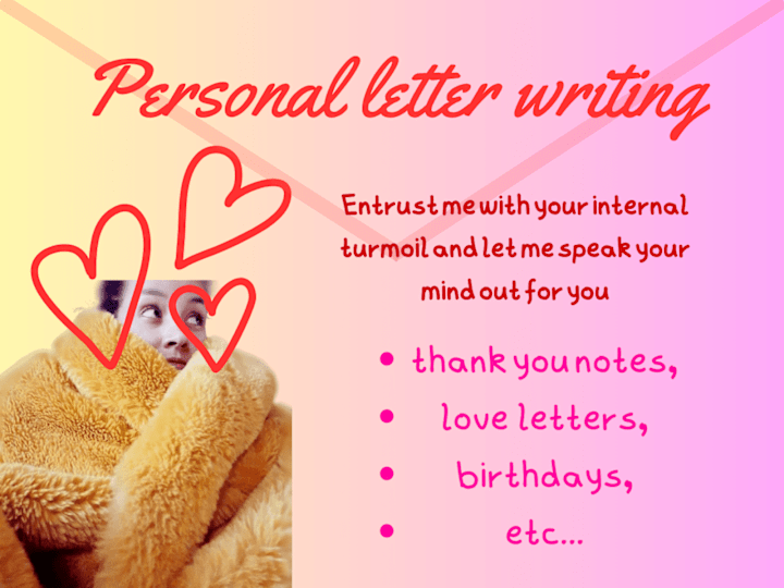 Cover image for Personal letter writing💖