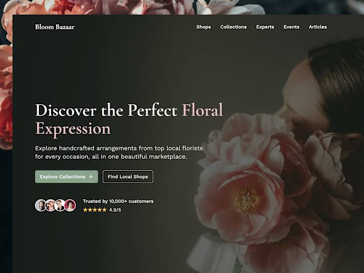 Cover image for Bloom Bazaar website