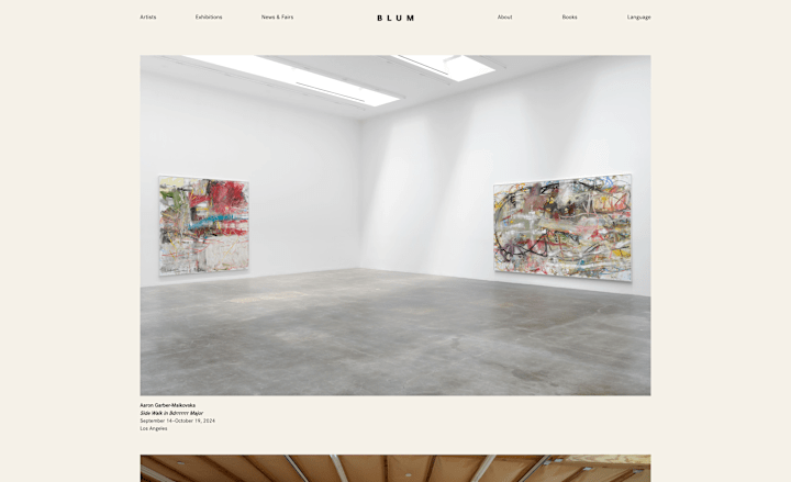 Cover image for Blum Gallery - Tokyo, New York, LA