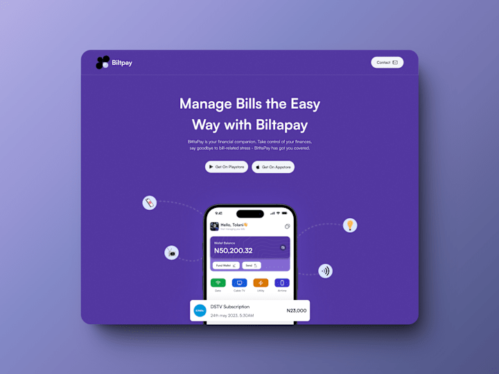 Cover image for Biltapay-Landing Page