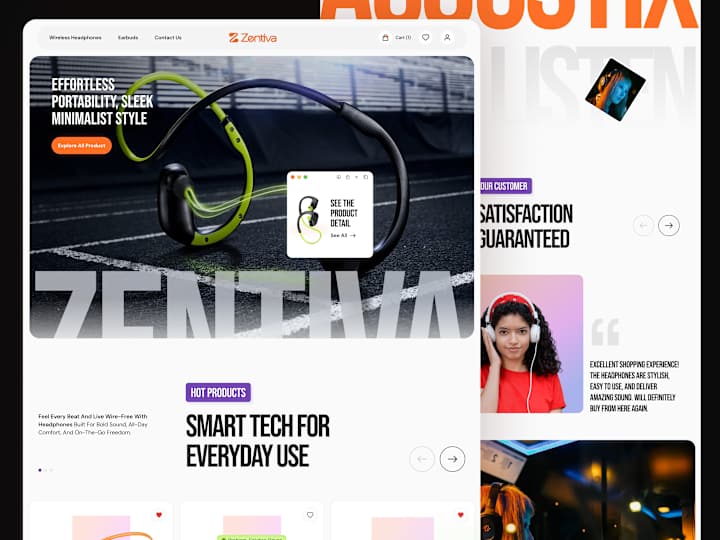 Cover image for Zentiva – High-End Headphone eCommerce Experience