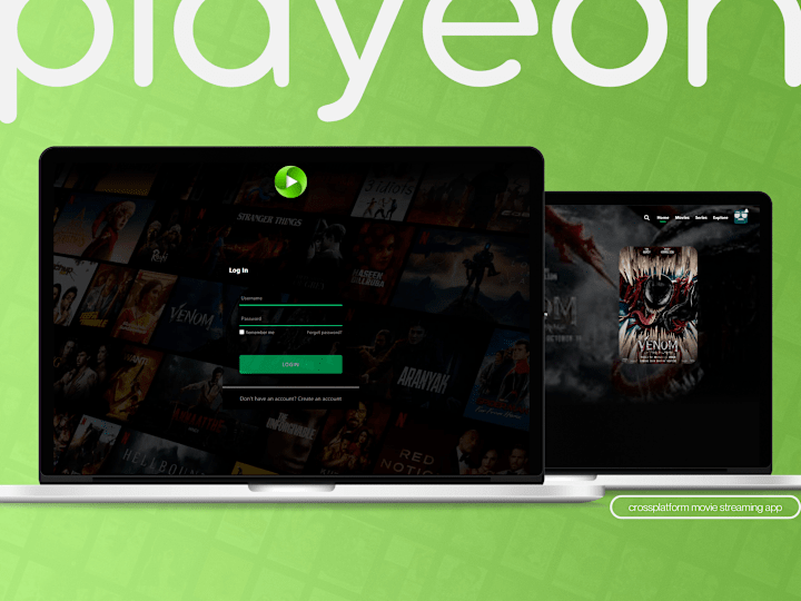 Cover image for Playeon Streaming App - Full App Design & Development