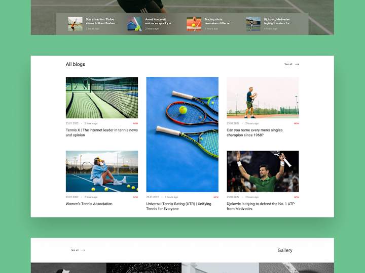 Cover image for Sport News Website | Redesign