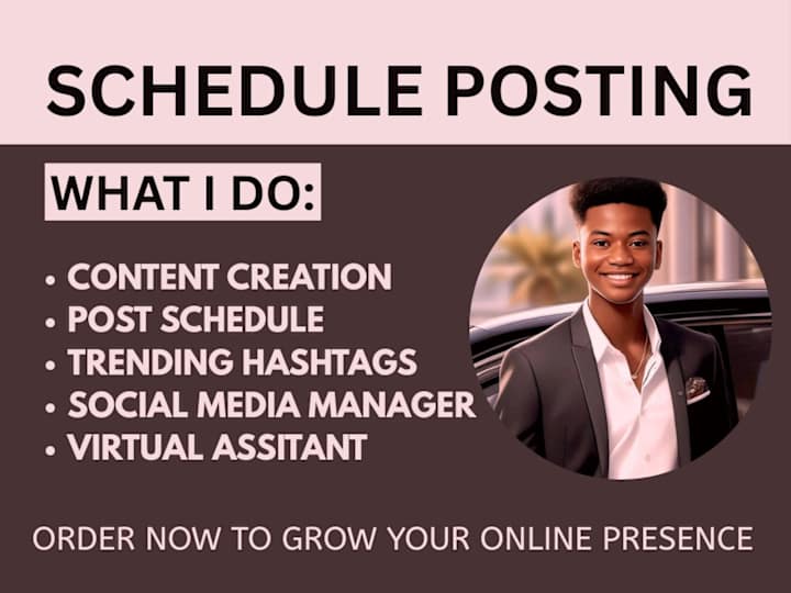 Cover image for I'll schedule your social media post via buffer hootsuite later 