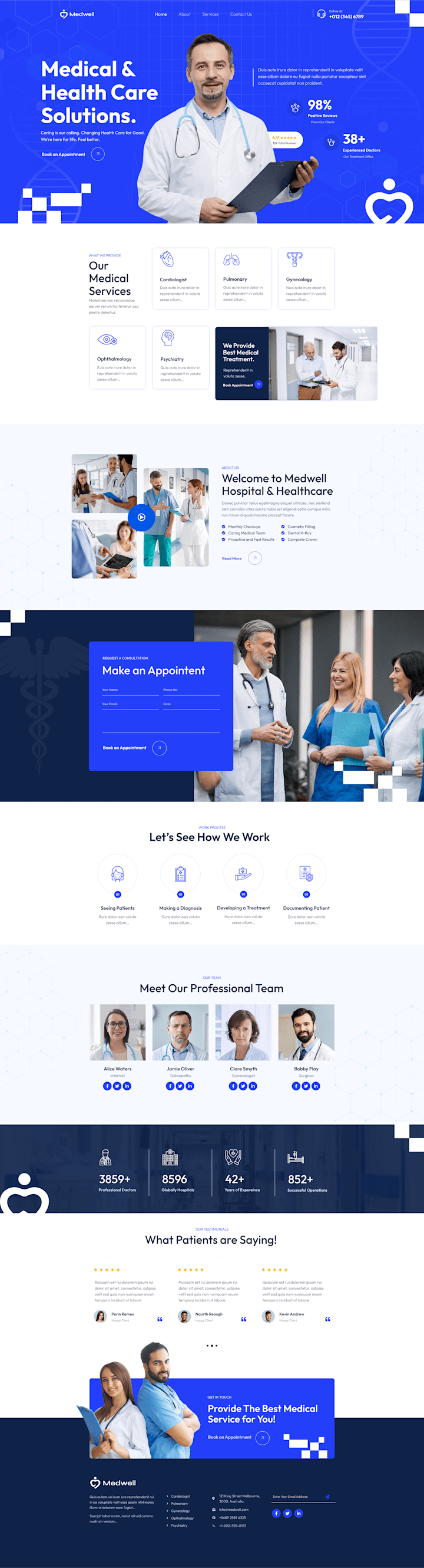 Cover image for Medical & Healthcare Solutions UI | Hydepark Digitals