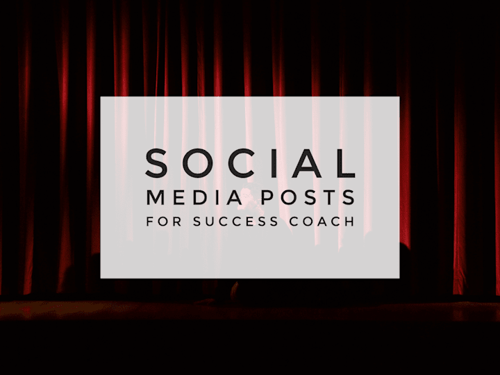 Cover image for 🔥Social Media Posts For Success Coach