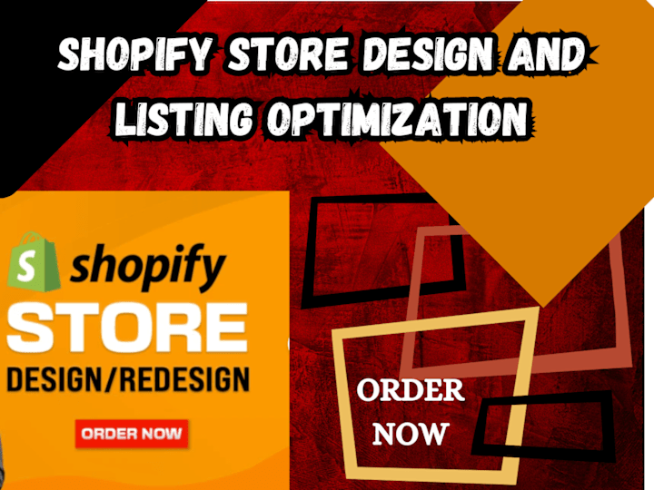 Cover image for shopify store design shopify website design or redesign