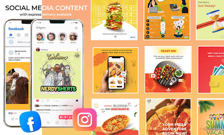 Cover image for Social media post ad design, Facebook, and Instagram posts