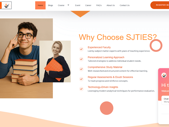 Cover image for This website develop for coaching instutute