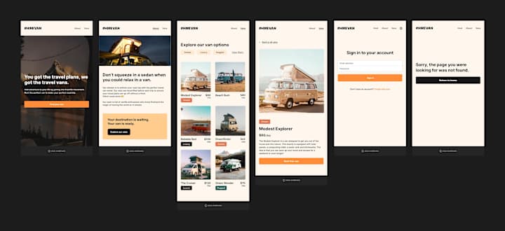 Cover image for HIREVAN mobile app redesign