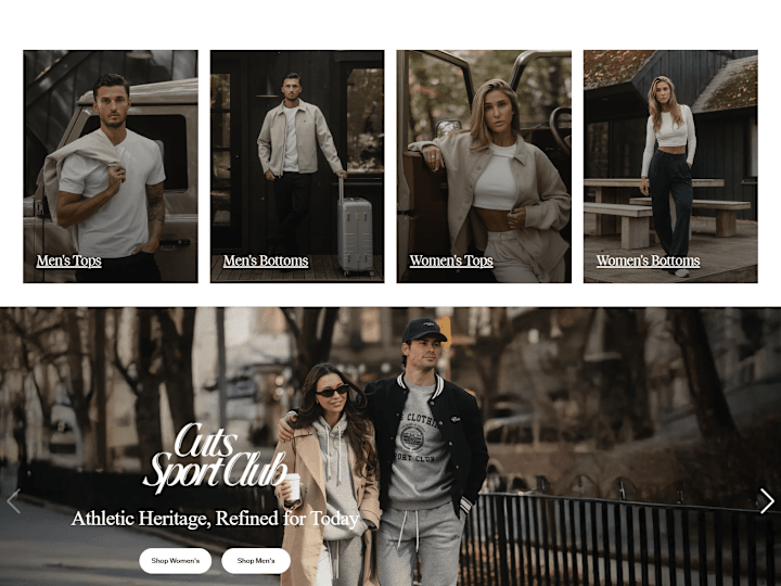 Cover image for Cut Clothings Shopify Website Design