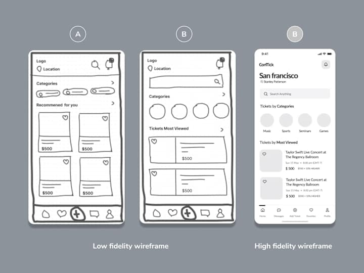 Cover image for Wireframing 📝 - ideas & Concepts