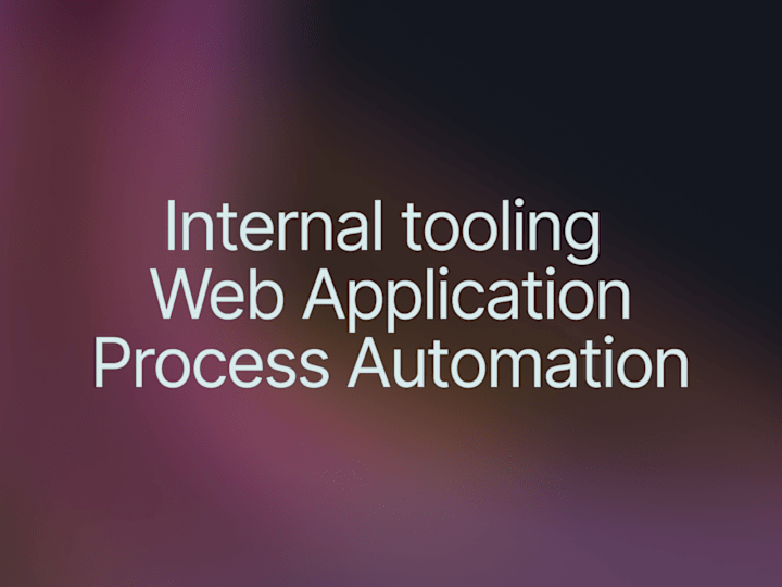 Cover image for Build your internal tool or application.