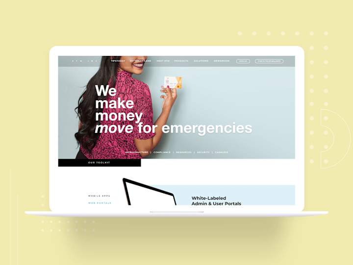 Cover image for UX/UI Web-design for a Fintech Neo-Banking Space brand, XTM 