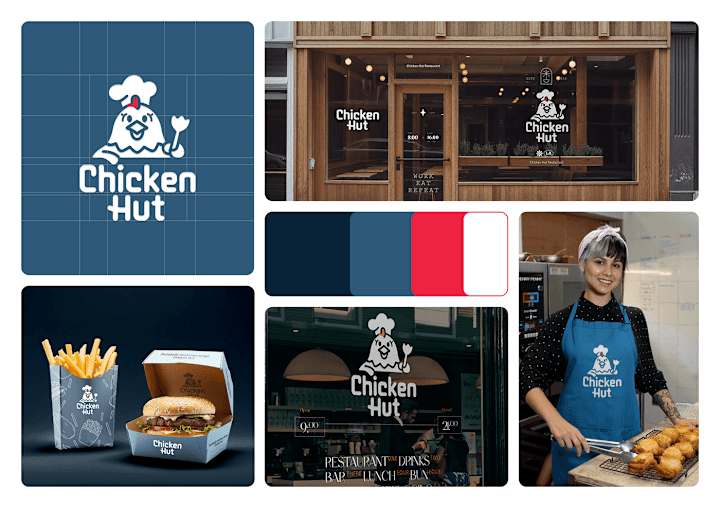 Cover image for Chicken Hut Restaurant - Logo & Brand Identity :: Behance