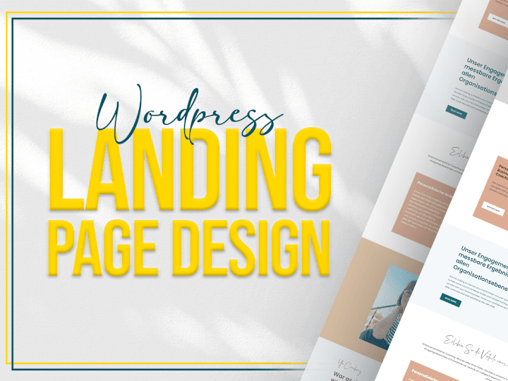 Cover image for WordPress Landing Page Design