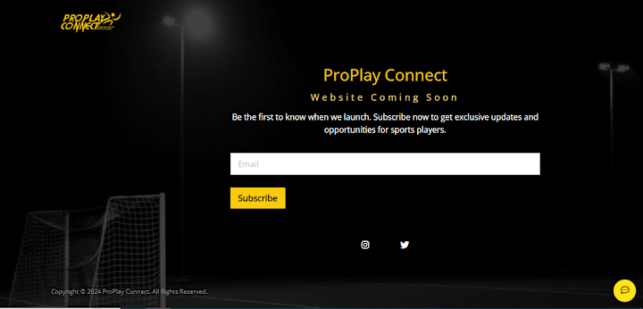 Cover image for Sports Community Website (Phase 1 – Coming Soon Page)