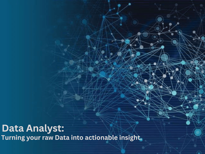 Cover image for  Data analyst: Transforming Raw Data into valuable insight