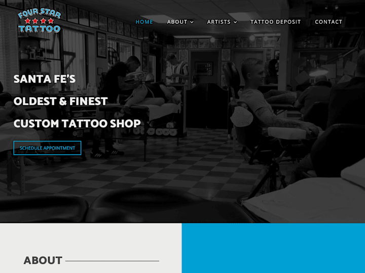 Cover image for Web Design for Tattoo Shop