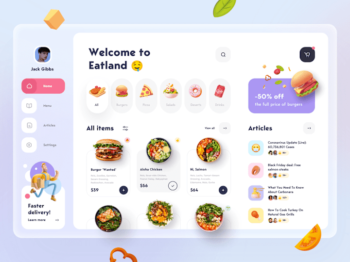 Cover image for Food Web App UI development