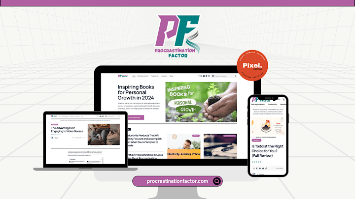 Cover image for Procrastination Factor - Content & Review Website :: Behance