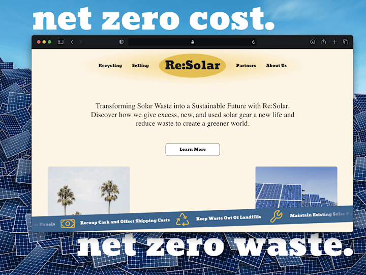 Cover image for Solar Panel Website Redesign