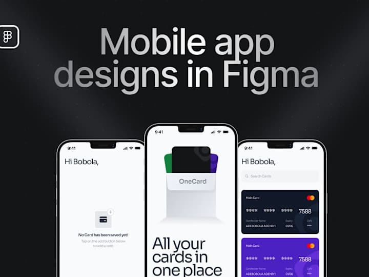 Cover image for Mobile app design in Figma