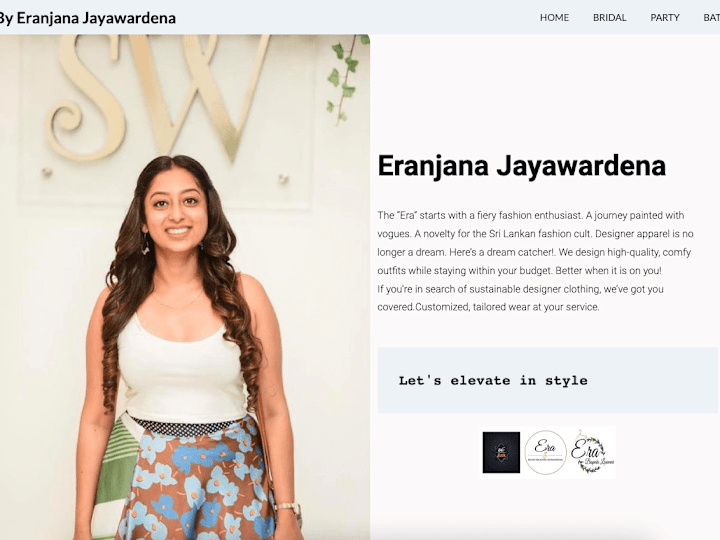 Cover image for Era by Eranjana Jayawardena - Portfolio website