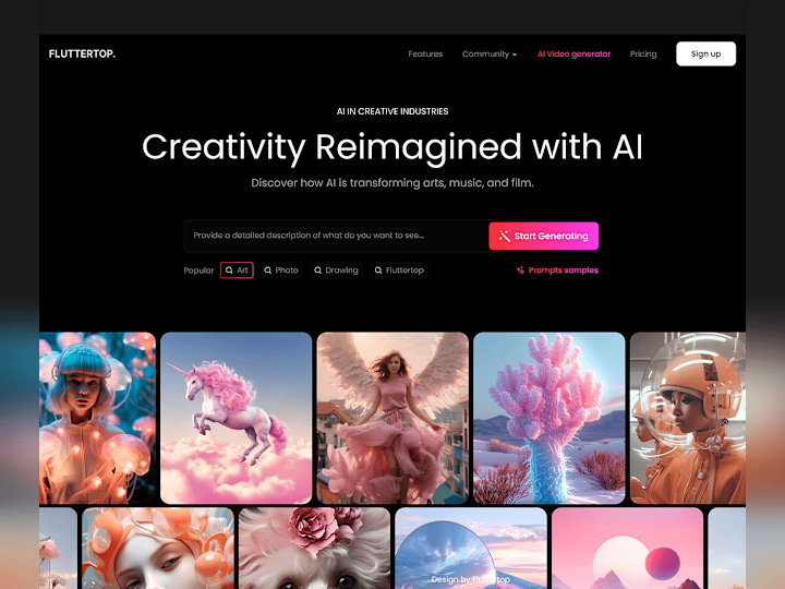 Cover image for AI Website for Creative Industries